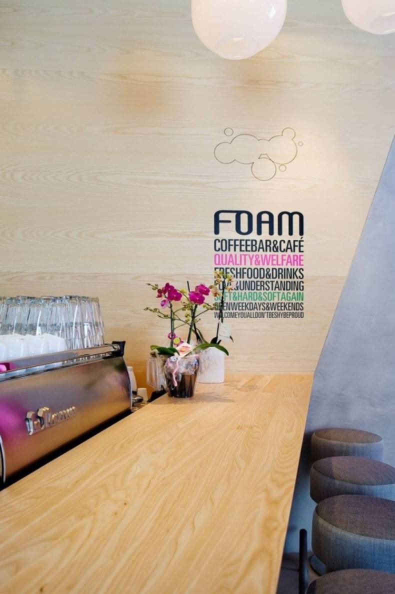 Caf&eacute; Foam in Stockholm, Sweden by Note Design Studio