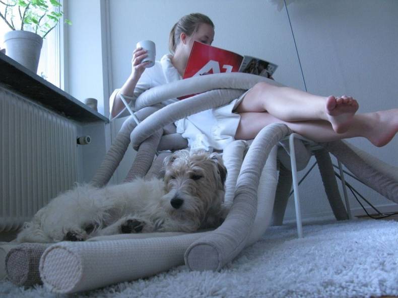 The TubeMe Chair by Ellinor Ericsson: Create Your Own Cozy Nest