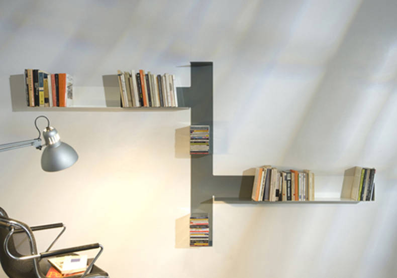 Invisible TEEbooks Shelving System by Mauro Canfori