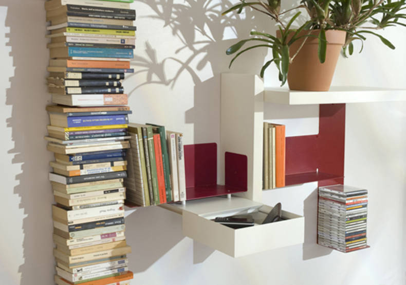 Invisible TEEbooks Shelving System by Mauro Canfori