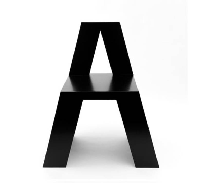ABChairs by Roeland Otten: an Alphabet to sit on