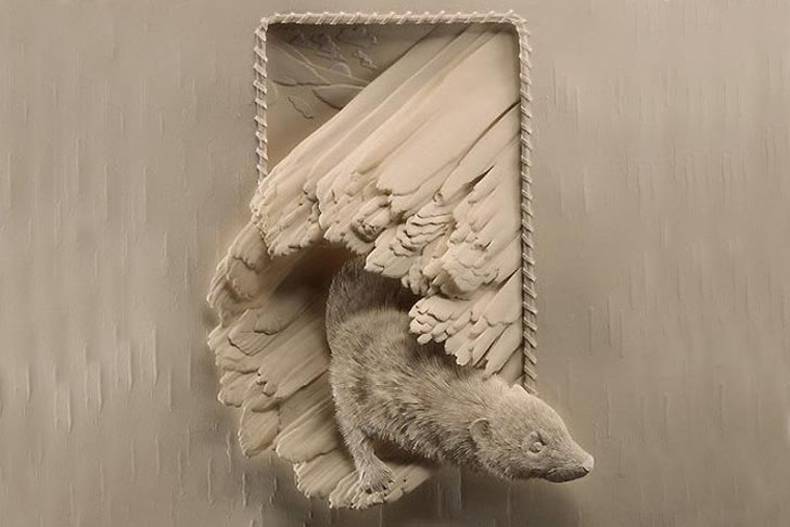 Paper Works of Calvin Nicholls, Paper Sculpture Artist 