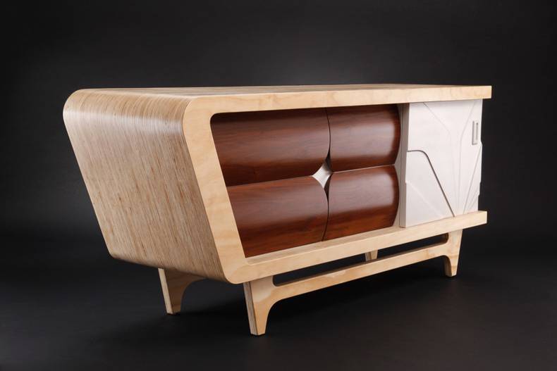 Highly stylized custom furniture by Jory Brigham