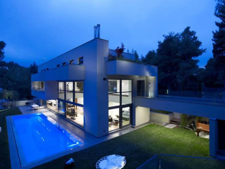 The Blue Residence in Greece by Nikos Koukourakis