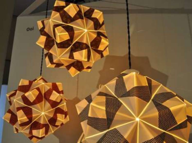 Free Folded Paper Pendant Lamps By Andrew Ooi