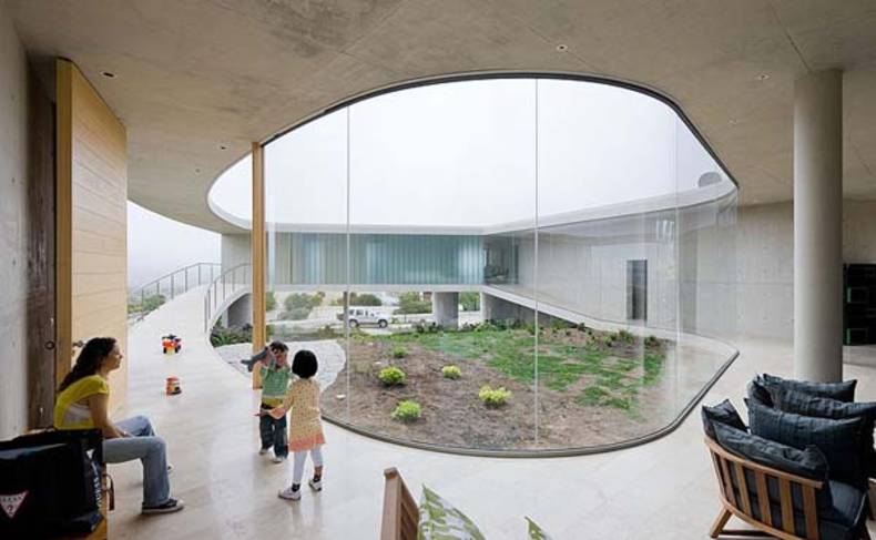 Futuristic White O Residence by Toyo Ito &amp; Associates Architects