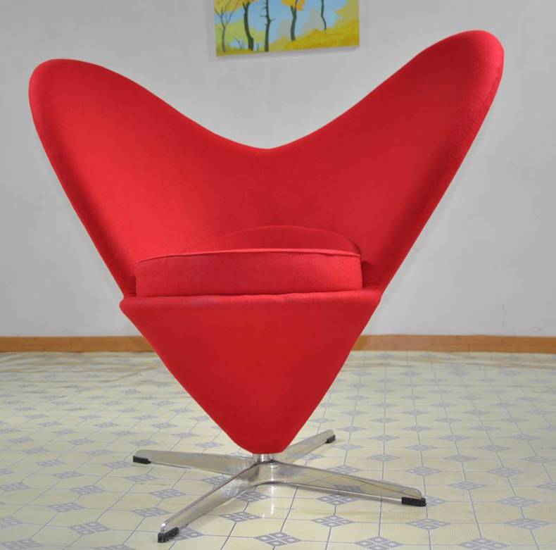 Heart Cone Chair by Verner Panton