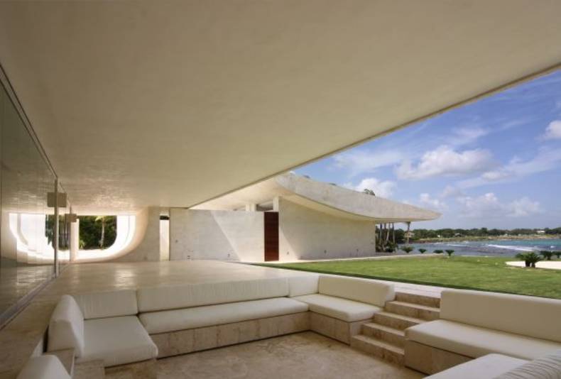 Exotic White Beach Residence in Dominican Republic by A-Cero