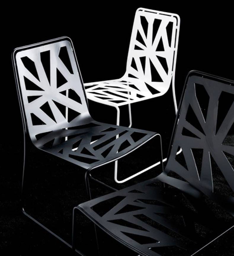 Contemporary Perforated Furniture &ndash; Domino by Esedra