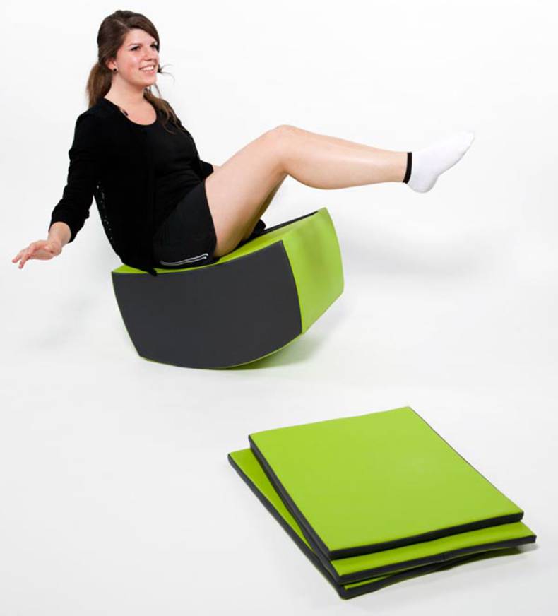 Jopple stool for Fitness by Jaigu, Mathilde de Colnet and Marion Veauvy