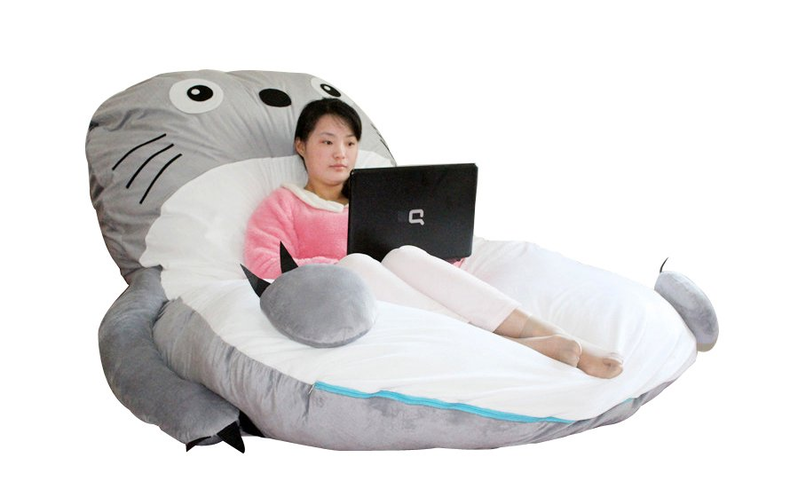 Comfortable Bed and Sleeping Bag Totoro