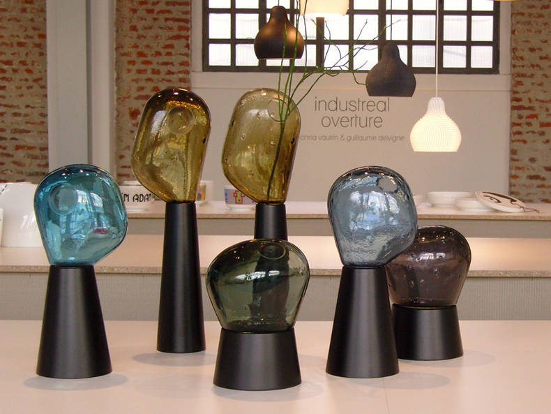 'Fabbrica del vapore' Vases in Mouth Blown Glass Created by Ionna Vautrin and Guillaume Delvign
