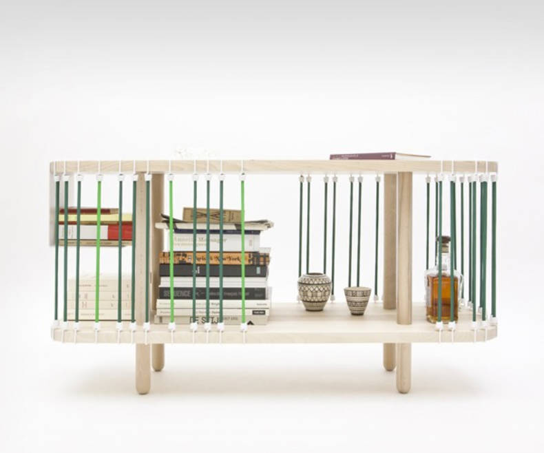 Bookcase and Coffee Table in one by Cyril de Moulins