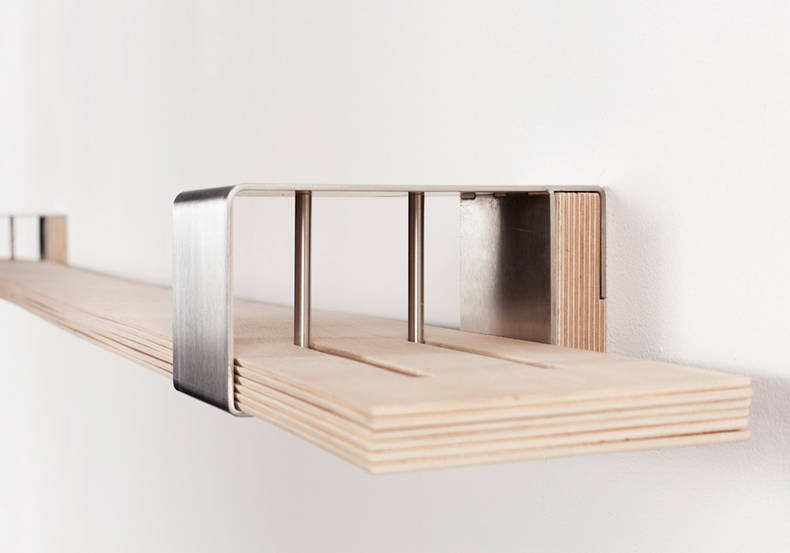 Bookshelf of Flexible Design by Natascha Harra-Frischkorn
