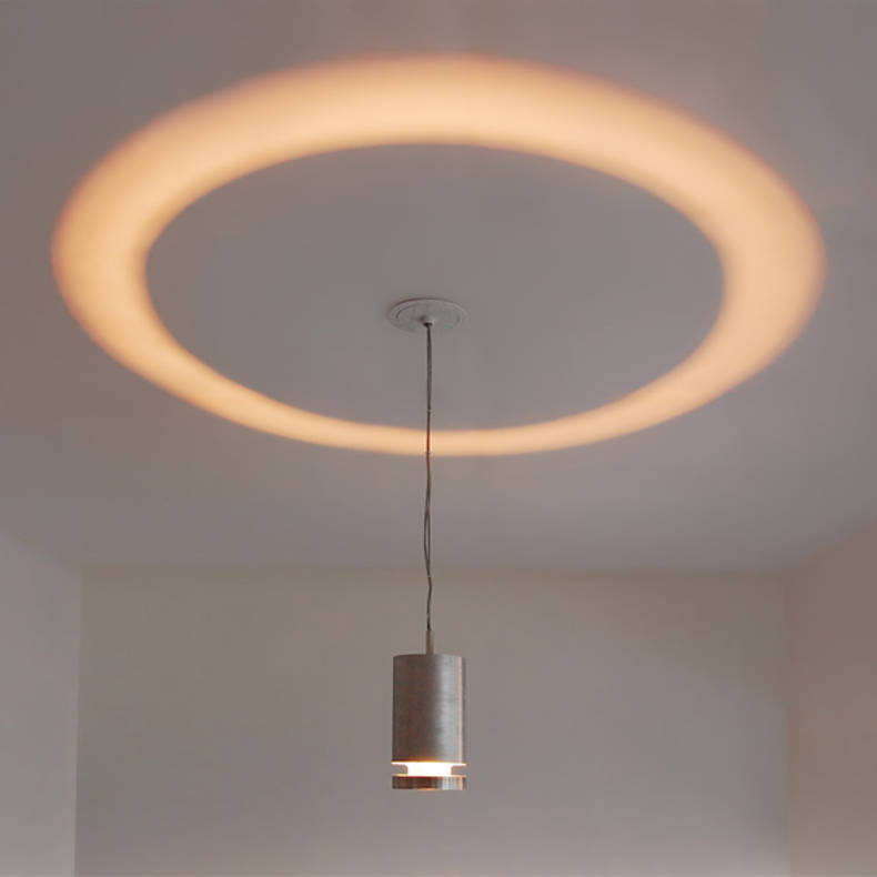 'Halo Lamp' Reflecting Patterned Light by DesignQ